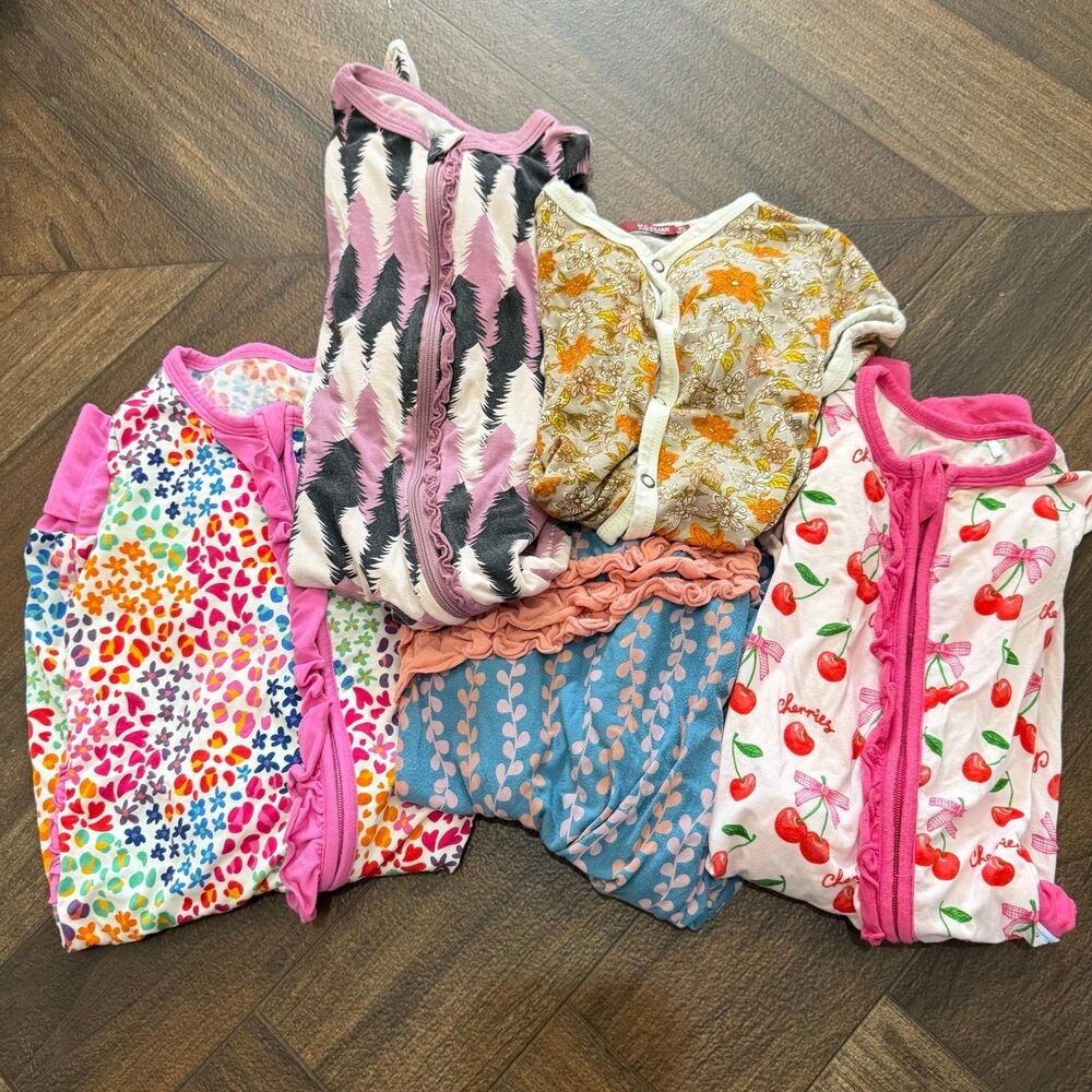 Kickee Pants DreamHalo Milkbarn Bundle of 5 Bamboo Pieces 12-18 Months